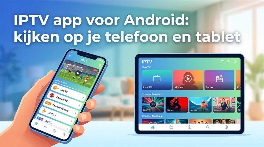 Titelafbeelding: IPTV App Android : kijken op je telefoon en tablet