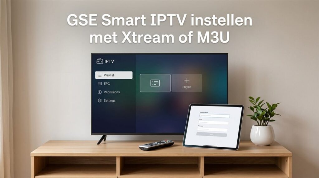 Titelafbeelding: GSE Smart IPTV instellen met Xtream of M3U